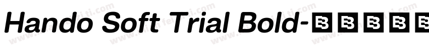 Hando Soft Trial Bold字体转换